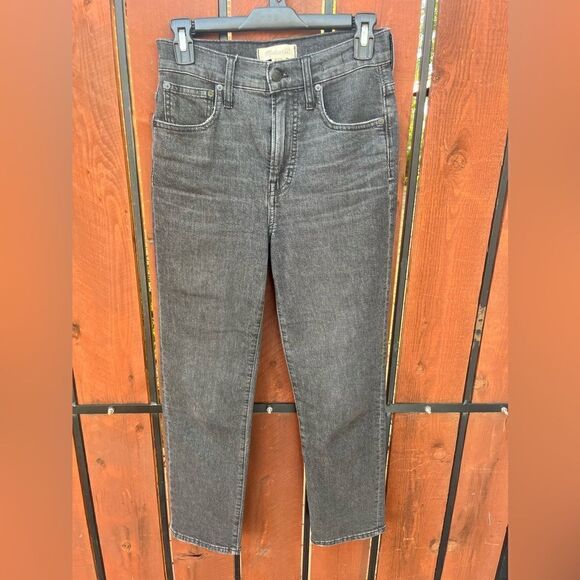 Madewell jeans perfect vintage crop dark wash size 25 - Picture 2 of 8